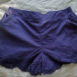 Xhilaration Eyelet Lace Shorts Navy blue